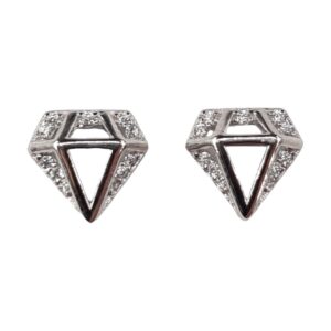 925 Sterling Silver C.Z Earrings E-625