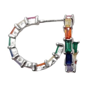 925 Sterling Silver C.Z Earrings E-552