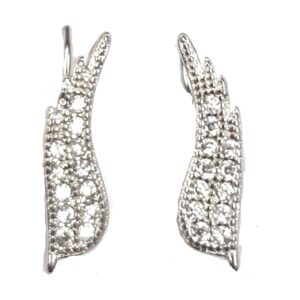 925 Sterling Silver C.Z Earrings E-651