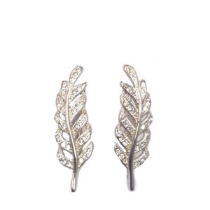 925 Sterling Silver C.Z Earrings E-499