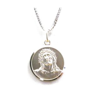 925 Sterling Silver Round Saint Christopher PSC-105/J