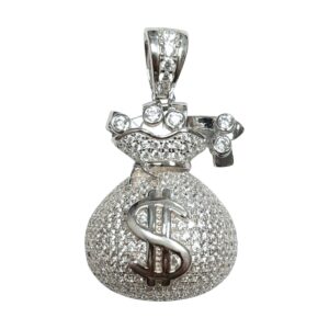 925 Sterling Silver C.Z Pendant P-730