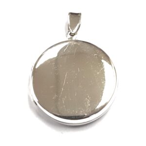 925 Sterling Silver plain round locket PLK-210