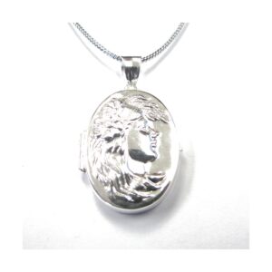 925 Sterling Silver Oval locket PLK-130