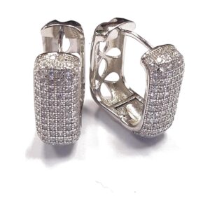 925 Sterling Silver C.Z Huggies E-321
