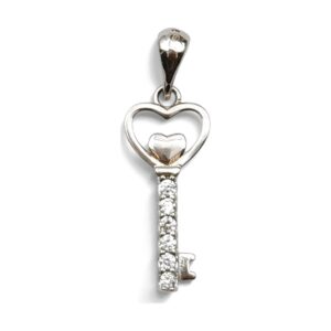 925 Sterling Silver C.Z Pendant P-713