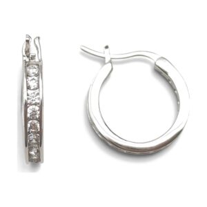EHPF-170 Fancy Round HOOPS WITH C.Z