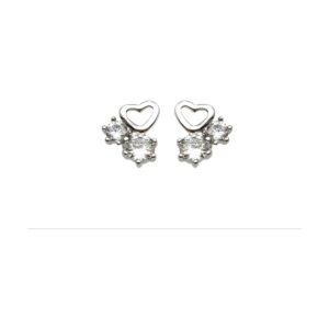 925 Sterling Silver C.Z Earrings E-611