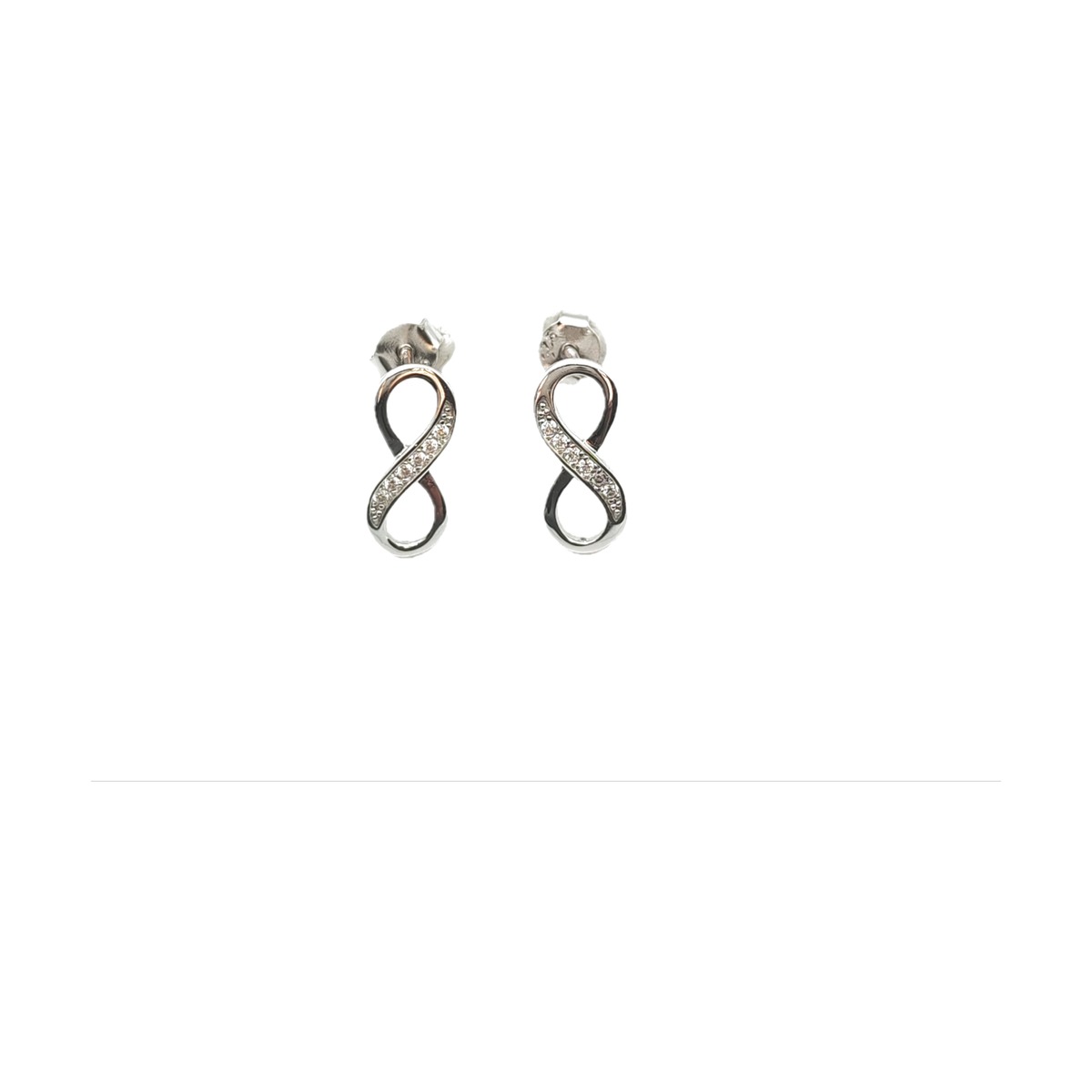 925 Sterling Silver C.Z Earrings INF-215