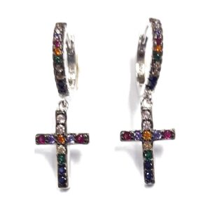 925 Sterling Silver C.Z Earrings E-511