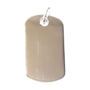 925 Sterling Silver Plain Rectangular Discs PDEC-18 X 30 MM