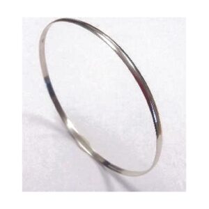925 Sterling Silver D Shape Bangle BDS-3MM/62