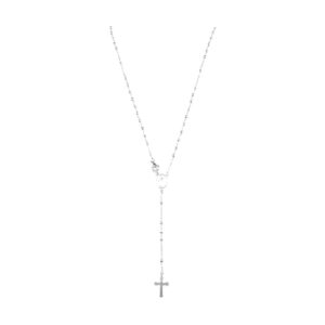 925 Sterling Silver Rosary Necklace Plain balls 2.5MM Ball 46CM RNC-2.5/46CM