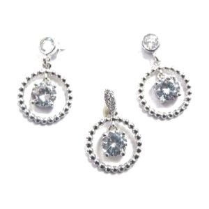 925 Sterling Silver Earrings & Pendant Set E/P-410