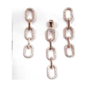 925 Sterling Silver Earrings & Pendant Set E/P-504