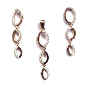 925 Sterling Silver Earrings & Pendant Set E/P-506