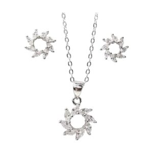 925 Sterling Silver Earrings & Pendant Set E/P-606