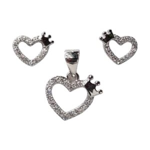 925 Sterling Silver Earrings & Pendant Set E/P-608