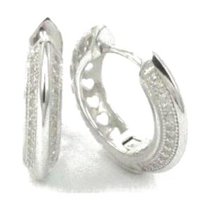 925 Sterling Silver C.Z Earrings E-123