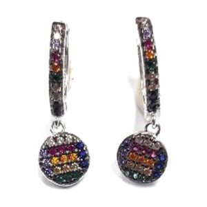 925 Sterling Silver C.Z Earrings E-508