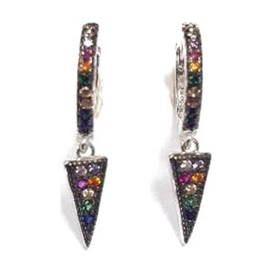 925 Sterling Silver C.Z Earrings E-509