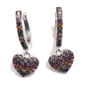 925 Sterling Silver C.Z Earrings E-511