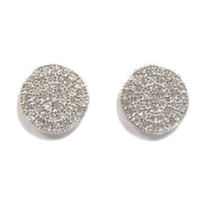 925 Sterling Silver 9MM Round Earrings E-602