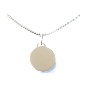 925 Sterling Silver Round Disc PDRND-15MM