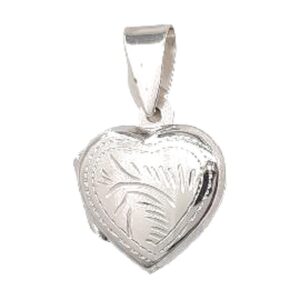 925 Sterling Silver Locket Engraved PLK-119