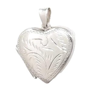 925 Sterling Silver Locket Engraved PLK-224