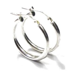 925 Sterling Silver Hoop Earrings EHP-2/25MM