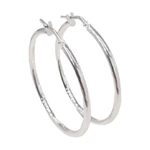 925 Sterling Silver Hoop Earrings EHP-2/35MM