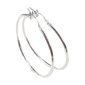 925 Sterling Silver Hoop Earrings EHP-2/45MM