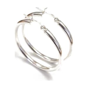 925 Sterling Silver Hoop Earrings EHP-2.5/40MM