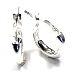 925 Sterling Silver Hoop Earrings EHP-3MM/14MM
