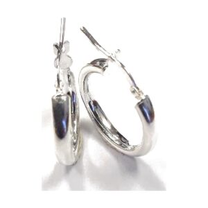 925 Sterling Silver Hoop Earrings EHP-4MM/20MM