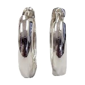 925 Sterling Silver Hoop Earrings EH-T3.0 X 15MM
