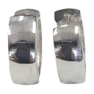 925 Sterling Silver Hoop Earrings EH-T6.0 X 14MM