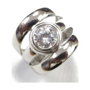 925 Sterling Silver Available in Pink & Dark Blue Stone RCZ-1116