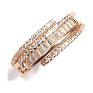 925 Sterling Silver Available in Rose &Yellow/Silver RCZ-1201