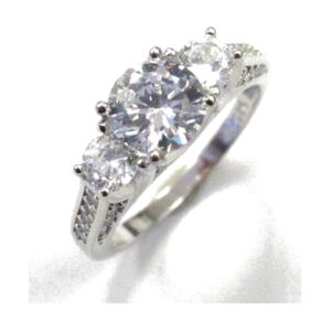 925 Sterling Silver C.Z Ladies Ring RCZ-1315