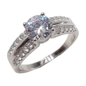 925 Sterling Silver C.Z Ladies Ring RCZ-1536