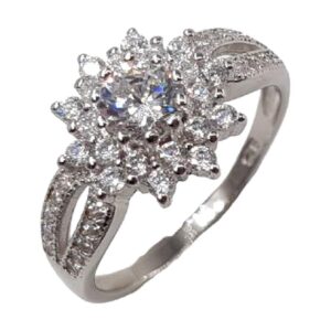 925 Sterling Silver C.Z Ladies Ring RCZ-1540