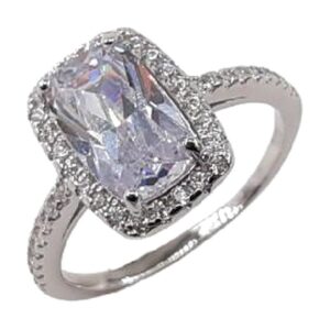 925 Sterling Silver Cushion cut RCZ-1560