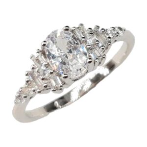 925 Sterling Silver C.Z Ladies Ring RCZ-1569