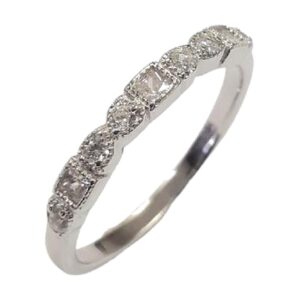 925 Sterling Silver C.Z Ladies Ring RCZ-1663