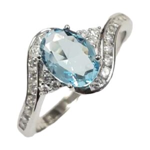 925 Sterling Silver C.Z Ladies Ring RCZ-1748