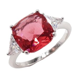 925 Sterling Silver Available in White/Emerald /Ruby RCZ-1767