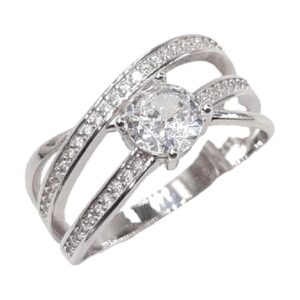 925 Sterling Silver C.Z Ladies Ring RCZ-1768