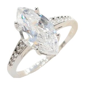925 Sterling Silver C.Z Ladies Ring RCZ-1810
